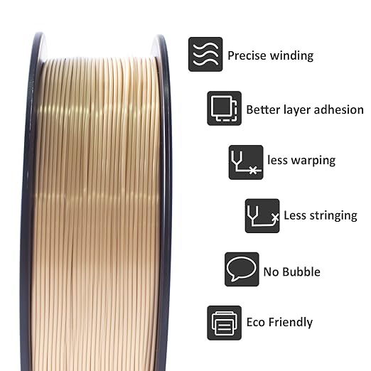 GIANTARM 3D Printer Filament, Bone White Pla Filament, 1Kg Spool, 1.75mm - Image 3