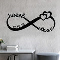 NAZENTI Personalized Metal Sign Infinity Gift by Nazenti