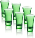 M&N HOME Green 2 Oz Shot Glasses, Heavy Base, Christmas Gift by MNHOME