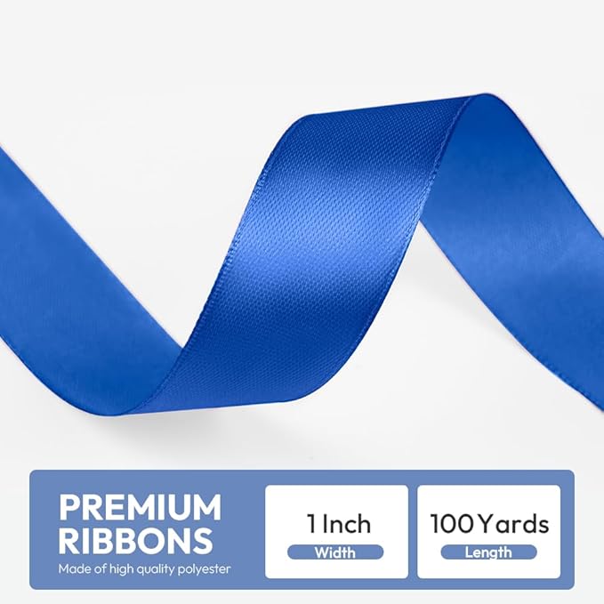 1" x 100 Yards Satin Ribbon - Image 2