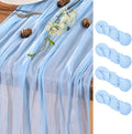 Light Blue Table Runner Cheesecloth Table Runners 4 Pack 10FT Baby Shower by LINXTAR
