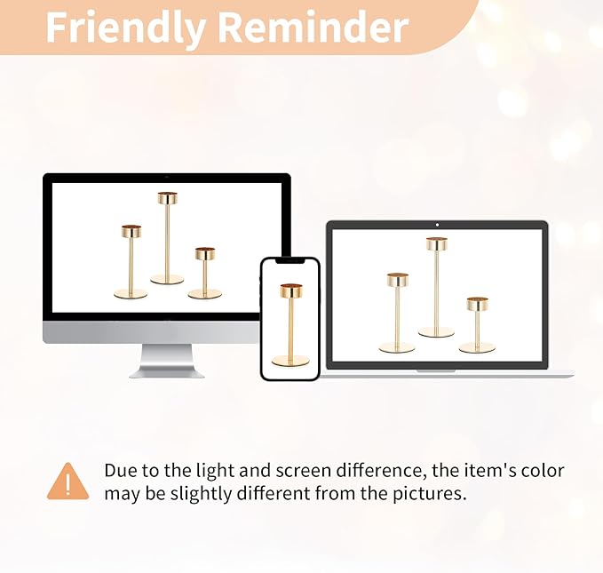 NUPTIO Hurricane Candle Holder for Centerpiece: Set of 6 Tall Candle Stick - Image 4