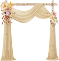VOK Wedding Arch Draping Fabric Chiffon Fabric, 29in x 18Ft Sheer Chiffon by VOK