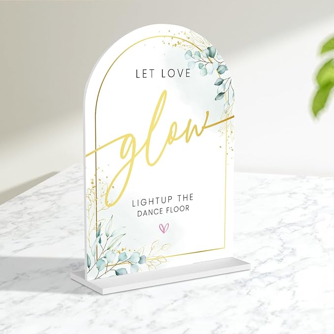 Acrylic Wedding Sign Set for Ceremony & Reception by Unknown