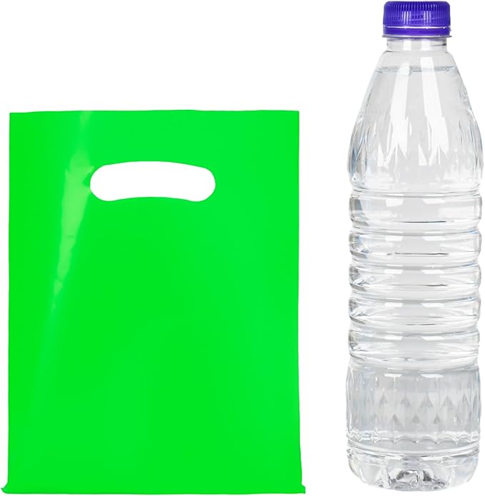 Green 100 PCS Small Gift Bags, Treat Retail Pouches - Image 3