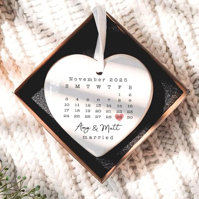 GABITA Personalized First Christmas Married Keepsake, First Christmas Married by Gabita
