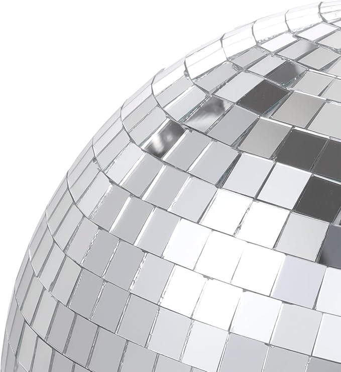 Mirror Disco Ball Silver Mirror Ball: 6 Inches Reflective Hanging Ball - Image 8