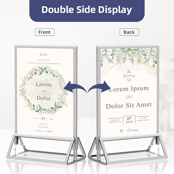 Clear Acrylic Sign Holder 4X6 - Image 5