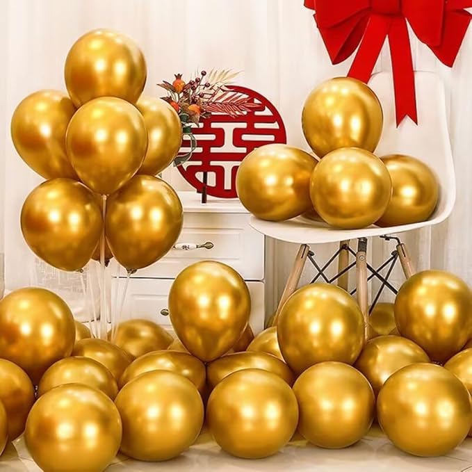 400 Pack Gold Balloons 5 Inch Metallic Chrome Gold Latex Small Balloon - Image 5