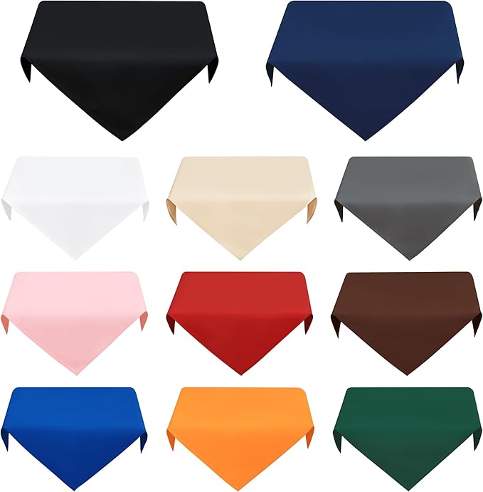 2 Pack Small Square Table Cloth 24X24 Inch Chocolate Washable Fabric Tablecloth - Image 7