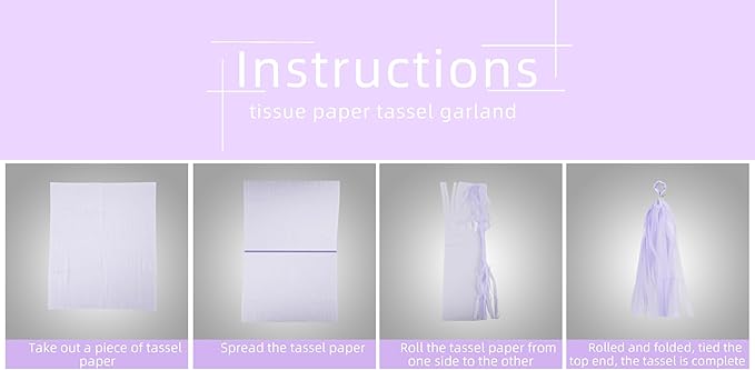White Purple Party Decorations - Image 5