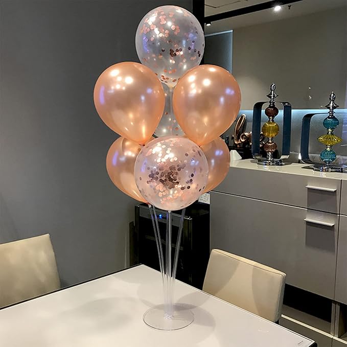 Rose Gold Balloon Stand Centerpiece Table Decorations - Image 3