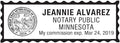 Notary Stamp for State of Minnesota- Self Inking Stamp, Customize Online by Maxmark