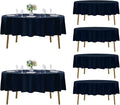 Fokitut 6 Pack Round Tablecloth, 70 Inch, Stain Resistant and Wrinkle Polyester by Fokitut