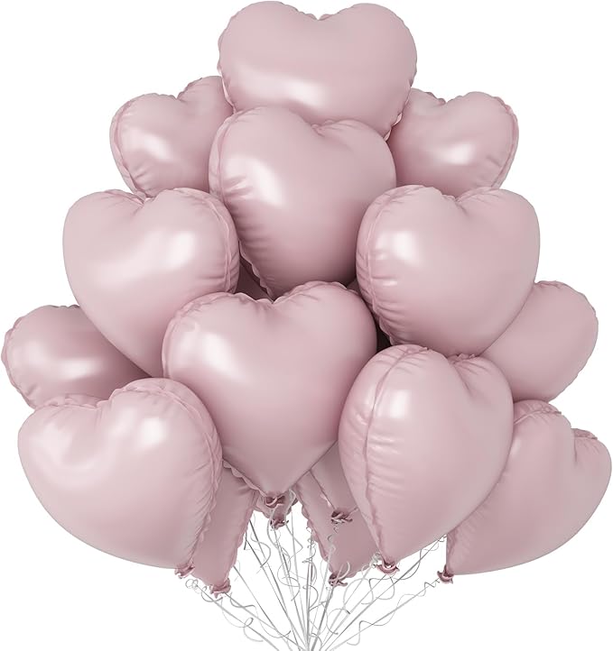 Baby Pink Heart Balloons by Sowide