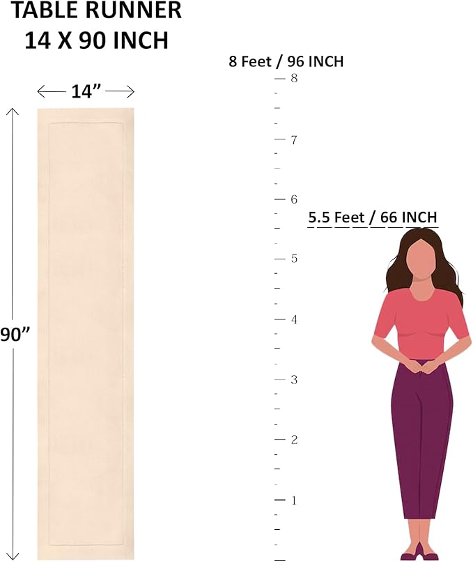 Solino Home Linen Table Runner 90 Inches Long - Image 2