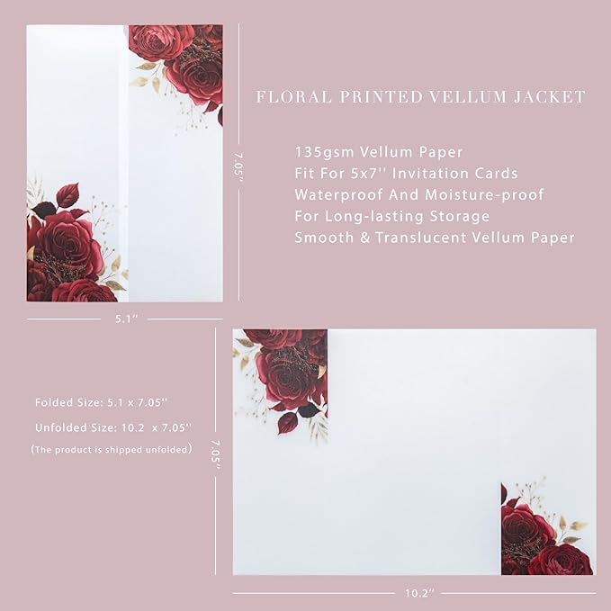 PONATIA 50 Pieces Vellum Jackets - Image 4