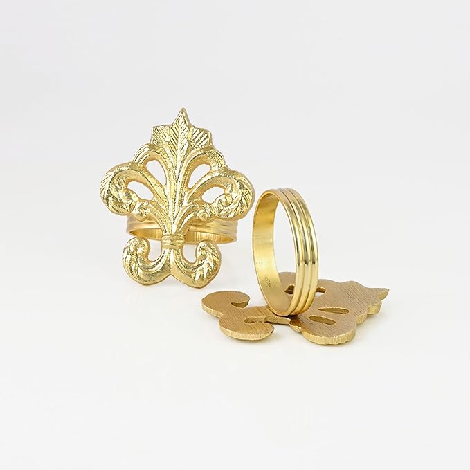 12-Pack Gold Napkin Rings - Image 8