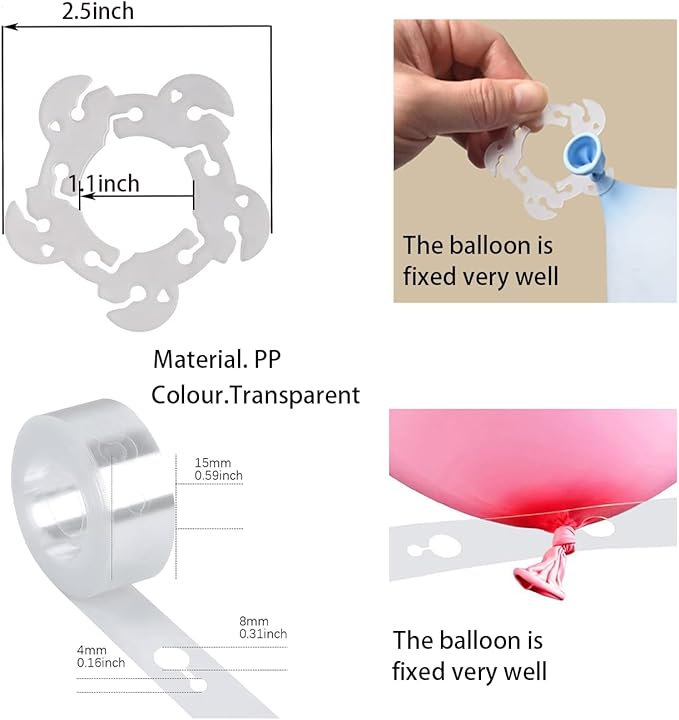 Balloon Arch Garland Kit, 5 Balloon Garland Strips - Image 2