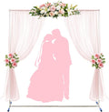 Wedding Arch, 7 x 6 FT Metal Arch Backdrop Stand by Daneried