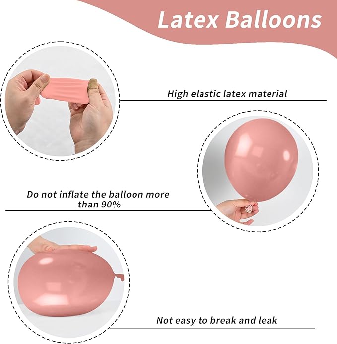 Retro Blush Pink Party Balloons - Image 3