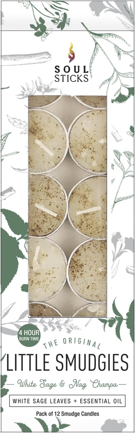 SOUL STICKS 12 Pack Little Smudgies Tealight Candles Smudge Candle - Image 2