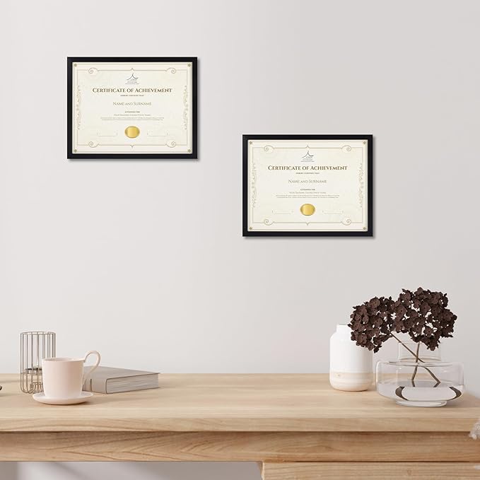 Rempry 8.5 x 11 Picture Frame Set of 16, Certificate Frames 8.5 by 11, Tabletop - Image 6