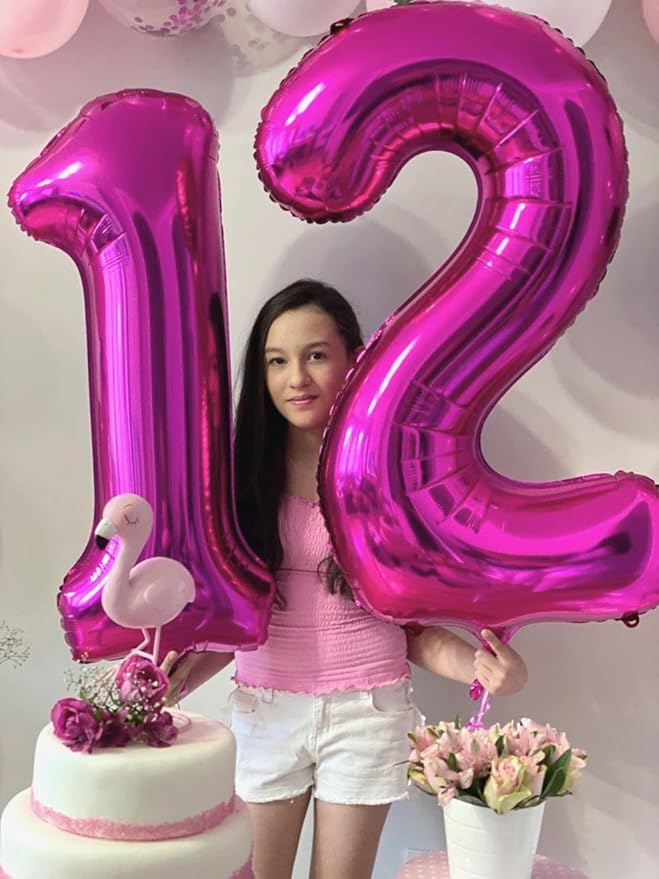 Rosy Purple Number 1 Balloon 40 inch, Number 1 Birthday Balloons - Image 6