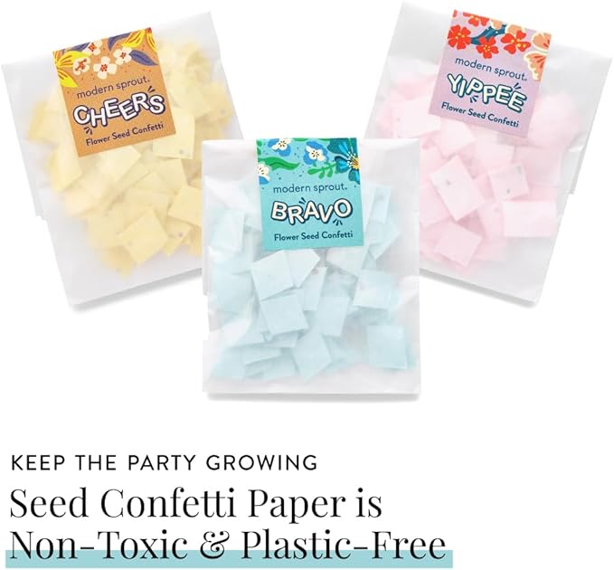 Modern Sprout Plantable Seed Paper Confetti Poppers Refill Packs - Image 5