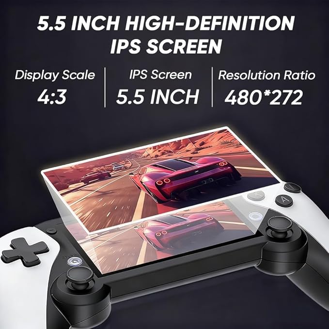 Retro Handheld Game Console – 20, 000+ Built-in Games, 4.3″ IPS Screen - Image 5