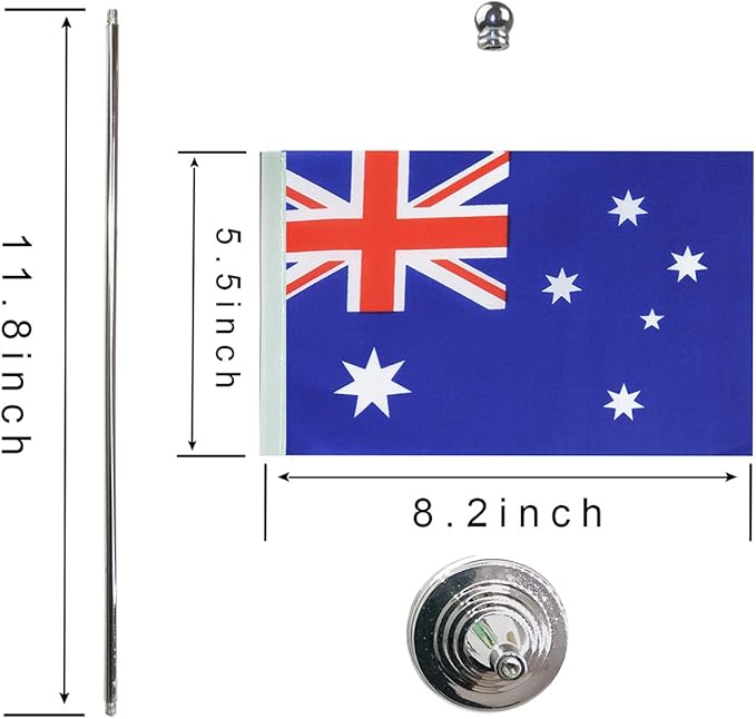 Australia Australian Table Flag, Desk Flags, Office Flag, International World - Image 2