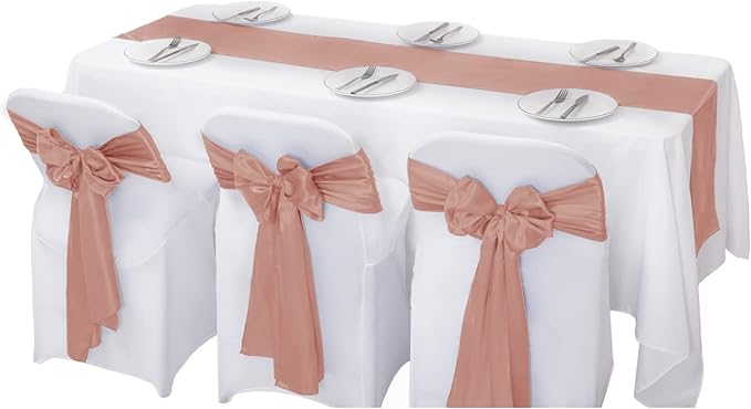 12Pack Table Runner 12 x 108 Inches Satin Silk Table Runner - Image 5