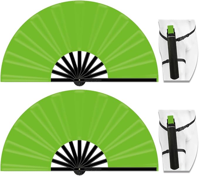 13" Large Folding Rave Fan by Raveahem