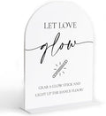 Let Love Glow Sign Wedding, Wedding Dance Floor Props, Bridal Shower Decor by Sxurt