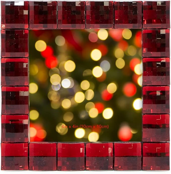Isaac Jacobs Decorative Sparkling Jewel Picture Frame, Photo Display & Home - Image 2