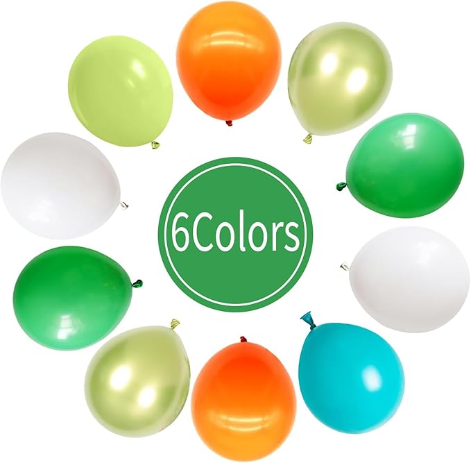 Orange Blue and Green Balloons, - Image 3