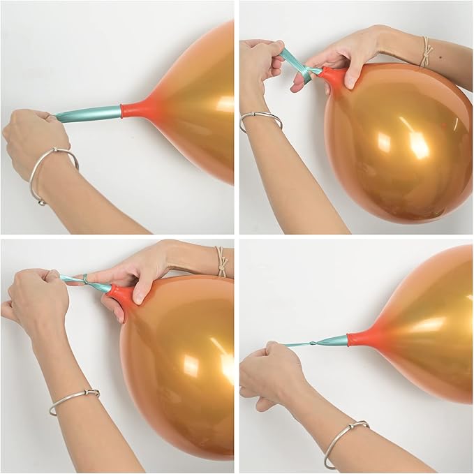Chrome Gold Balloons 12 Inch, Double-Layered Metallic Light Gold Balloons - Image 5