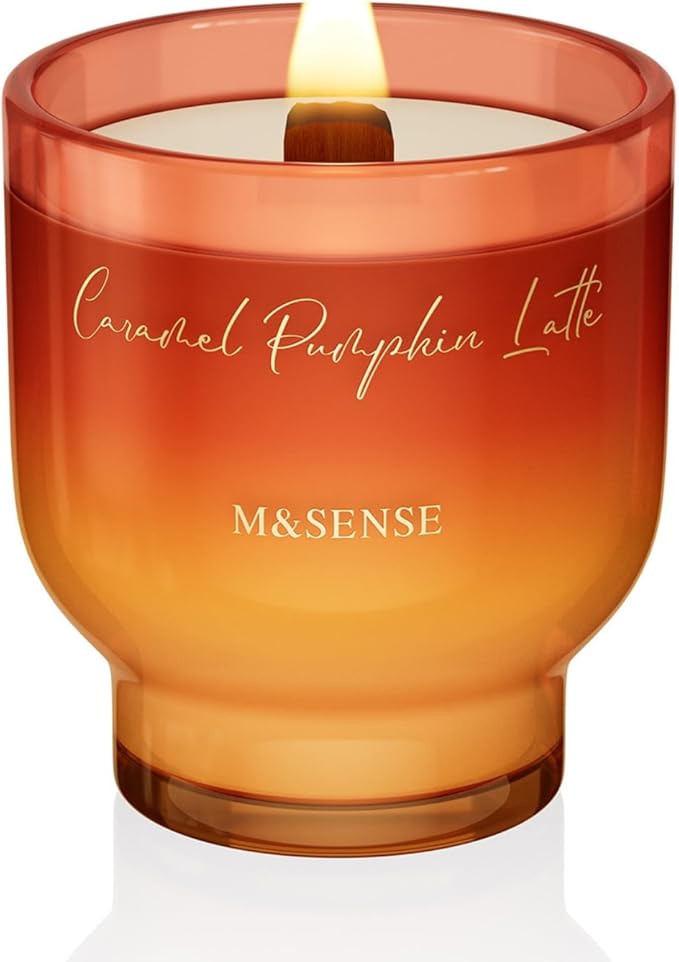 M&SENSE 9.88oz Natural Soy Wax Jar Candle by MSENSE