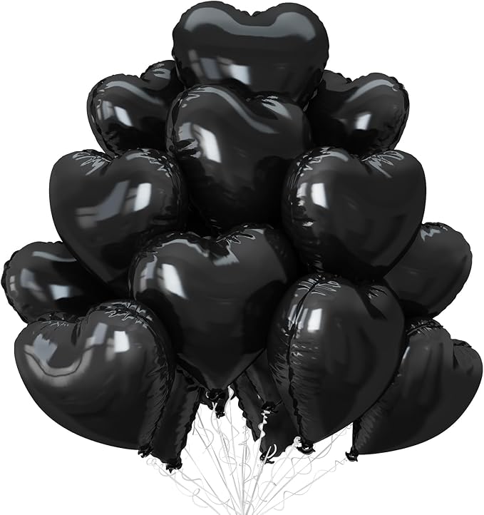 Black Heart Balloons by Sowide