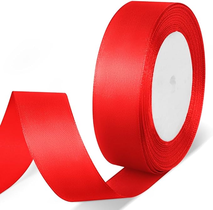 1" x 25 Yards Satin Ribbon, Floral Bouquets, Wedding Party Decorations by Quhora
