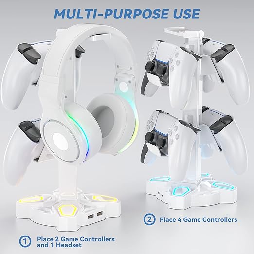 KDD Gaming Headphones Stand, Rotatable Headset Stand - Image 6