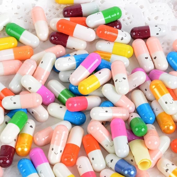 200 Pcs Tiny Love Message Capsule Letter in a Bottle Cute Love Friendship Half - Image 7