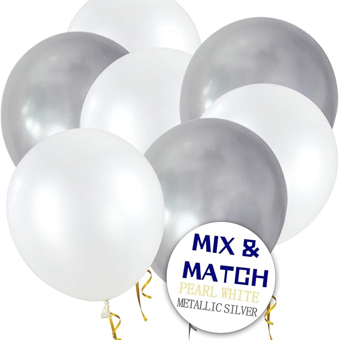 110pcs Pearl White Balloon 12 inch, Pearl white Latex Balloons - Image 5