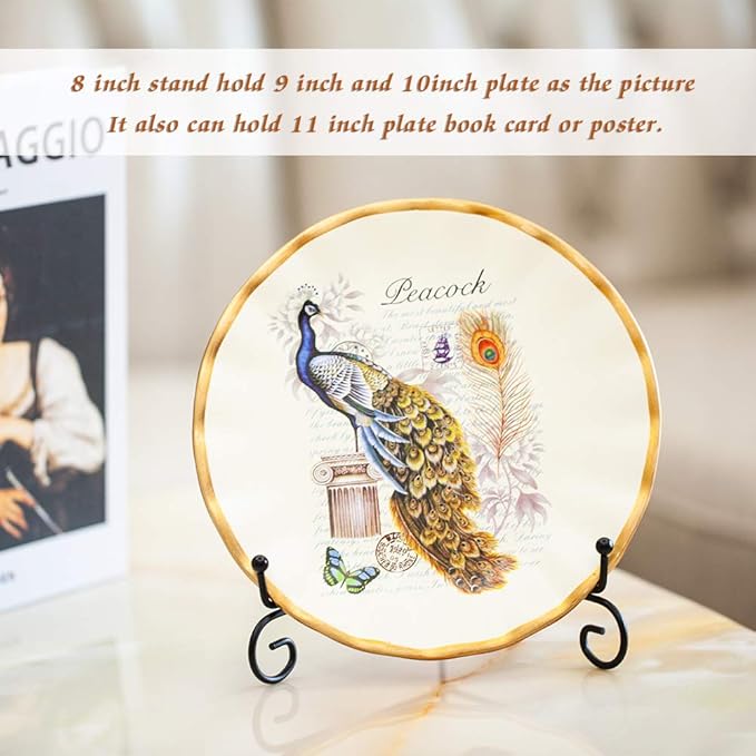 Iron Display Stand, Displays Picture Frames, Decorative Plates, Tablets and Art - Image 5