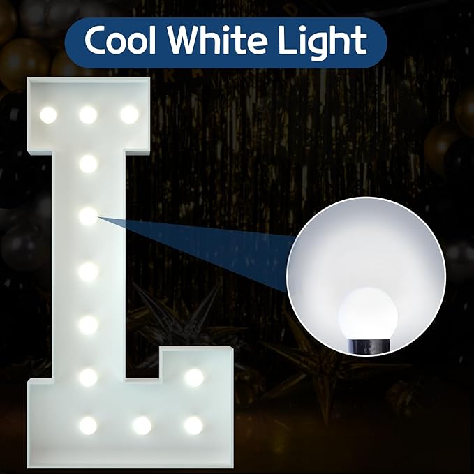 Marquee Letters 4 Feet Tall Large Light Up Letters Baby Shower Decorations - Image 2