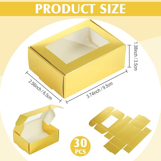 Zonon 30 Pcs Soap Boxes for Homemade Packaging, Mini Kraft Treat Boxes - Image 2