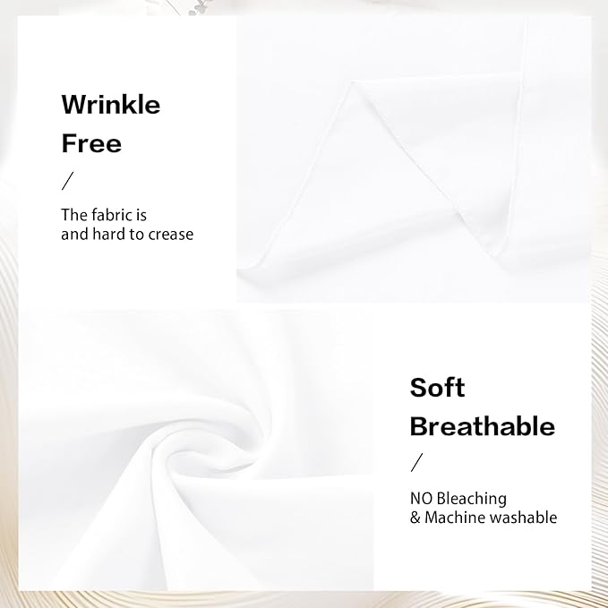 VOK White Wedding Arch Draping Fabric Chiffon Fabric, 29in x 18Ft Sheer Chiffon - Image 4