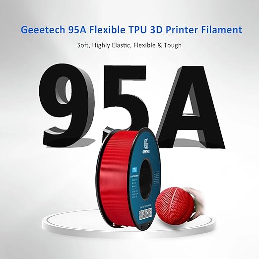 Geeetech TPU Filament 1.75mm, 95A Flexible 3D Printer Filament - Image 2