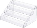 Acrylic Display Risers, 12inch 4 Tier Clear Display Shelf, Perfume organizer by Valiayi
