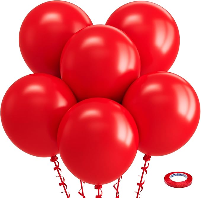 Bezente Red Balloons 18 Inch by Bezente